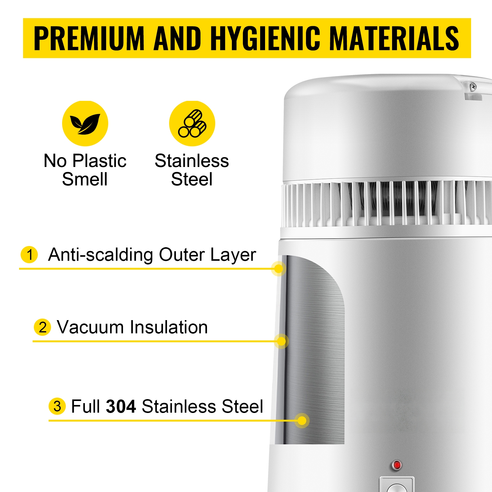 NovuLife water distiller efficiency