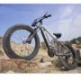 BURCHDA RX80 1000W 48V 17.5AH 26*4.0inch Oil Brake Electric Bicycle 60-70KM Mileage 180KG Payload Snowfield Electric Bike