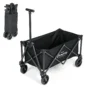 Xmund Shopping Beach Garden Pull Trolley Heavy Duty Large Capacity Folding Wagon Collapsible Folding Outdoor Portable Utility Cart