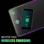 Qi Wireless Charging Mouse Pad 15W/10W/7.5W/5W Mobile Phone RGB Gaming Mouse Pad