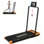 Bominfit 2 in 1 Folding Treadmill with Handlebar,500W Brushless Motor Walking Pad,1 8km or h Speed,6cm Manual Incline,120KG Capacity LED...