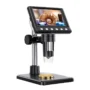 MUSTOOL DM7 Digital Microscope 4.3 Inch Screen 50X 1000X Magnification Adjustable 8 LED Lights Type C Port High Definition Video...