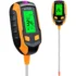 6 in 1 Digital Soil Tester PH Meter Fertility Soil Moisture Sunlight Ambient Humidity Temperature Monitor Detector Garden Soil Analyzer