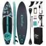 InnoExpo SUPIE71P 350x89x15cm Inflatable Stand Up Paddle Board 230kg Capacity 3 Person Wide Stable Surfboard for Family Lake Ocean,SUPIE71N SUPIE71P