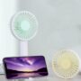 Pocket Mini Handheld Fan 1200mah USB Rechargeable Desktop Office Mute Charging Portable Fans