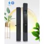 WF-021C Fully Automatic Slim Aluminum Doorlock Home Apartment Office Smart Fingerprint Digital Sliding Door Lock Sliding Cover