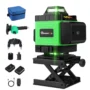 MUSTOOL 4D 16 Line Green Laser Level IP54 Self Leveling 4000mAh Battery Touch Screen for Indoor or Outdoor Construction