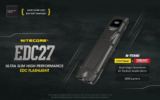 Nitecore EDC27 : Εξαιρετικά λεπτός φακός με 3000 lumens και ακτίνα 200 μέτρων από την Nitecore στα 62.7€!