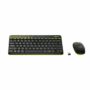 Logitech MK240 Nano Black/Yellow Πληκτρολόγιο & Ποντίκι