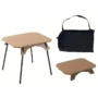 Xmund Plastic Folding Camping Table 40kg Load Capacity 1.85kg Lightweight Portable Dual Height Adjustable ABS Aluminum Alloy Picnic Side Table...