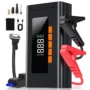 12V Jump Starter With Air Compressor 150PSI Portable Power Bank Tire Inflator Car Battery Booster Pack With 500 Lumens LED...