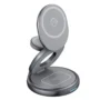 M27 15W 3 in 1 Foldable Magnetic Wireless Charger Stand Zinc Alloy Travel Portable Fast Wireless Charger Bracket for iPhone...