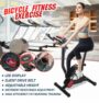 LCD Adjustable Exercise Bike Cardio Trainer Bicycle Fitness Home Sport Gym Cycling Max Load 120kg