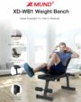 [EU/US Direct] XMUND XD-WB1 Sit Up Benches Multifunction Adjustable Dumbbell Stool Abdominal Training Board Weight Bench Set Home Gym Fitness...