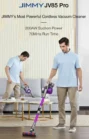 JIMMY JV85 Pro Cordless Handheld Flexible Vacuum Cleaner with 200AW Powerful Suction, 550W Digital Brushless Motor, 70 Minutes Run Time,...