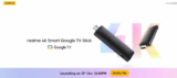 To δικό της TV Stick με Android TV θα παρουσιάσει η Realme στις 13 Οκτωβρίου.