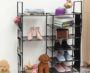 Six-layer Double-row Eight Lattices Shoe Rack
