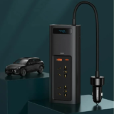 Baseus 150W Σταθμός Ενέργειας για το Αμάξι με 2 πρίζες, 1 USB και 1USB-C στα 38.9€ από Τσεχία!