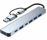 [#Ιστορικό_Χαμηλό] 7 σε 1 Hub με 5 USB και 2 Type-C στα 11.1€ από το Banggood!