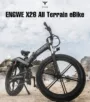 ENGWE X26 Electric Bike 26*4.0 Inch Fat Tires 50Km/h Max Speed 48V 1000W Motor 19Ah & 7.5Ah Dual Batteries for...
