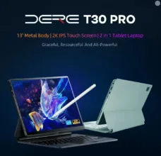 Dere T30 Pro : 2-in-1 Laptop με 2Κ οθόνη 13″, 16GB RAM και Windows 11 Pro στα 388.4€!