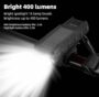 Solar Charging Bike Headlight 400Lm Brightness
