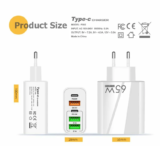 F002 – Ταχυφορτιστής 65W με 5 θύρες στα 7€!!