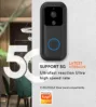 Anytek B60+ Tuya 1080P Smart Doorbell 2.4GHz/5GHz Dual Band WiFi Door Bell Human Detection Night Vision Remote APP Intercom Smart...