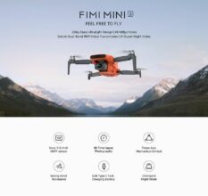 FIMI X8 Mini 3 SoLink : Εμβέλεια 9 χιλιομέτρων , με 30 λεπτά πτήσης, Gimbal 3 αξόνων, GPS και 4Κ@60FPS κάμερα, με βάρος ΜΟΛΙΣ 245 γραμμάρια!