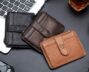 BULLCAPTAIN Men's Genuine Leather RFID Wallet