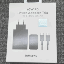 Samsung ορίτζιναλ φορτιστής έως 100W (65W μέγιστο από Type-C) με 3 θύρες στα 29.1€!