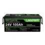 LANPWR 24V 100Ah LiFePO4 Lithium Battery Pack Backup Power, 2560Wh Energy