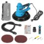 Drillpro 220V 50/60Hz 750W Electric Self-Priming Dust-Free Sand Skin Wall Putty Polisher with 360º LED Working Lights