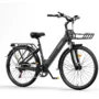 EBYCCO V1 Electric Bike,36V 15.6AH Batterym 250W Motor,Recommended Top Speed 25KM or H,Lockable Front Suspension,Dual Disc Brakes,28+1.5inch Tires,45 90KM Max...