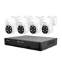 SriHome NVS005 POE030 5MP HD 4CH PoE NVR Security Camera Kit 360 Auto Motion Motion Color Night Vision Two Way...