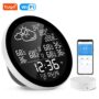 RSH-SWS001 Tuya Smart WiFi Weather Station Thermometer Hygrometer Meter Black&White LED Digital Display