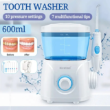 Nicefeel Water Flosser με δοχείο νερού 600ml, 7 ακροφύσια και 10 επίπεδα πίεσης με 28.2€ από Τσεχια!!!
