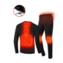 TENGOO HD-01 Heated Underwear Set Winter Heating Thermal Underwear Suit USB Electric Heating Long Johns Fleece Pajamas Skiing Clothes