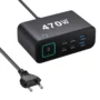 GaN Tech Bakeey YMX 615 LCD 470W 6 Port USB Charger with TFT Digital Display 2USB A+4USB C PD QC...