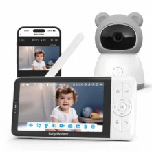 Baby Monitor με 5άρα οθόνη, PTZ κίνηση και Tuya App για να βλέπετε το μωρό ακόμα και εκτός σπιτιού