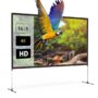 BlitzWolf BW-VS6 80/100-Inch Projector Screen with Stable Stand 4K Resolution 16:9 Foldable Anti-Crease Easy Installation Outdoor Movie Screen