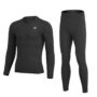 XINTOWN Motorcycle Thermal Underwear Set Men's Skiing Winter Warm Base Layers Tight Round Neck Long Johns Tops & Pants Set