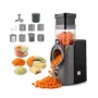 Novulife 200W 7 In 1 Electric Vegetable Chopper 7 Blades Dual Large Feed Design Multifunctional Food Slicer for Home Kitchen