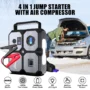 Foursun Car Jump Starter with Air Compressor, 4000A 26800mAh