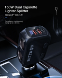 BlitzWolf BW-CLA1: Φορτιστής αυτοκινήτου, με Power Socket Splitter και 3 USB θύρες στα 18.3€ από Τσεχία!