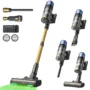 Proscenic P15 Cordless Stick Vacuum Cleaner,50kPa 580W Powerful Suction,70min Runtime,Green Light,HEPA Filter,6 Layers Filter