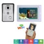 ENNIO 7inch Wireless/Wired Wifi IP Video Door Phone Doorbell Intercom Entry System with IR-CUT HD 1000TVL Wired Camera Night Vision