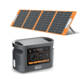 [#Ιστορικό_Χαμηλό] FlashFish QE01D : 448Wh LiFePO4 μπαταρία, Solar Panel 100W και τροφοδοσία 600W, σε ένα Power Station.. με χερούλια.