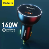Φορτιστής αυτοκινήτου 3 θέσεων, 160W, της Baseus, με Quick Charge 5.0 και υποστήριξη PPC, στα 36.2€ απο Γαλλία!