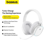Baseus AeQur GH02 : Ασύρματα over-ear ακουστικά, με Bluetooth 5.3, Dual Drivers 40mm, και αποσπώμενο μικρόφωνο!